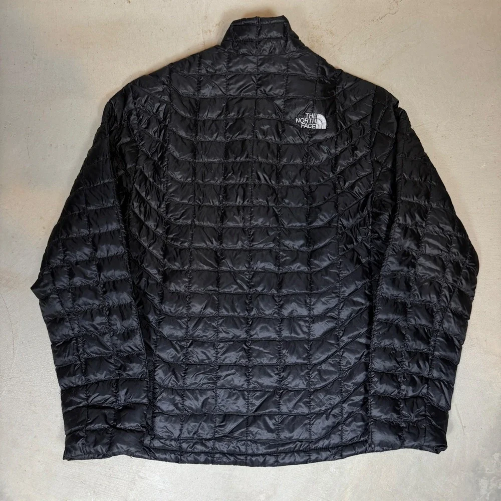 The North Face Mens Thermoball Full Zip Puffer Jacket Black Medium corporate